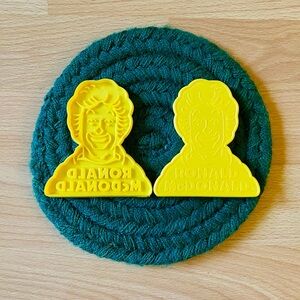 1980s RONALD MCDONALD COOKIE CUTTER PAIR